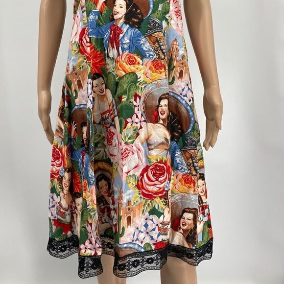 NWT Hemet Chic Sleeveless Dress Size XL 100% Cotton - Picture 3 of 10